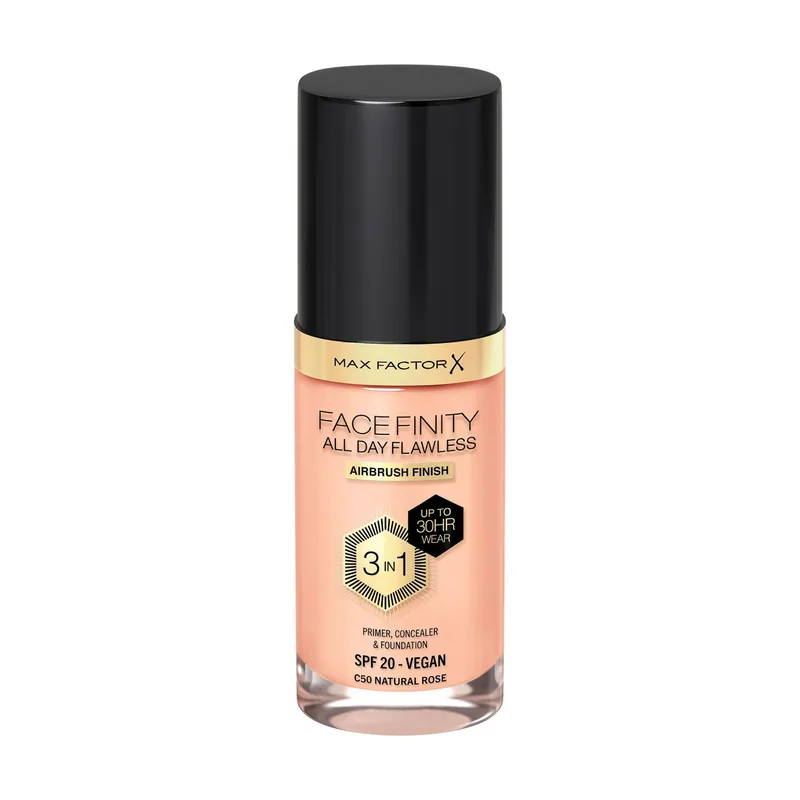 Max Factor Facefinity All Day Flawless 3 in 1 Frasco dispensador Crema C50