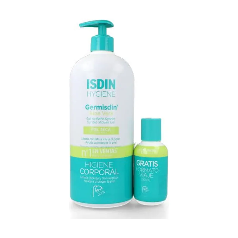 ISDIN Germisdin aloe vera gel de baño lote 2 pz