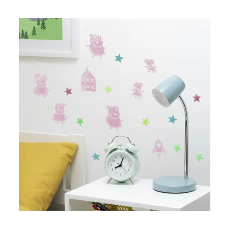 Paladone Peppa Pig Calcomanías de pared que brillan en la oscuridad