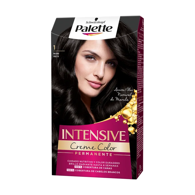 Palette INTENSIVE CREME tinte Negro Nº 1 caja 1
