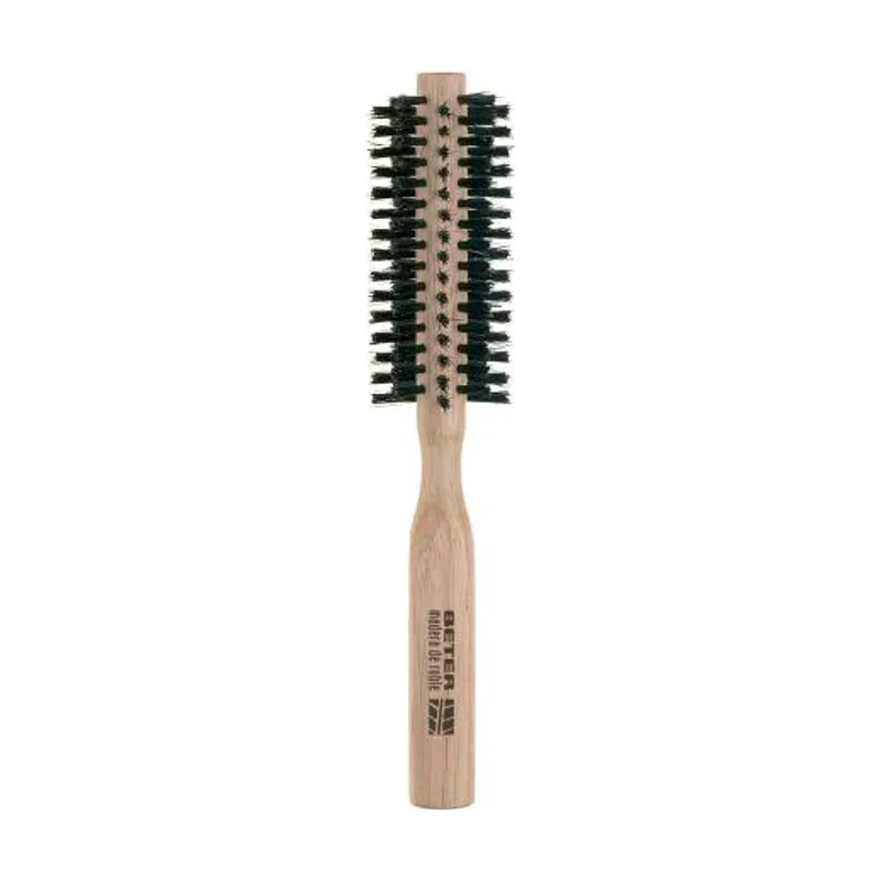 Beter Cepillo de pelo redondo de madera de bambú sostenible