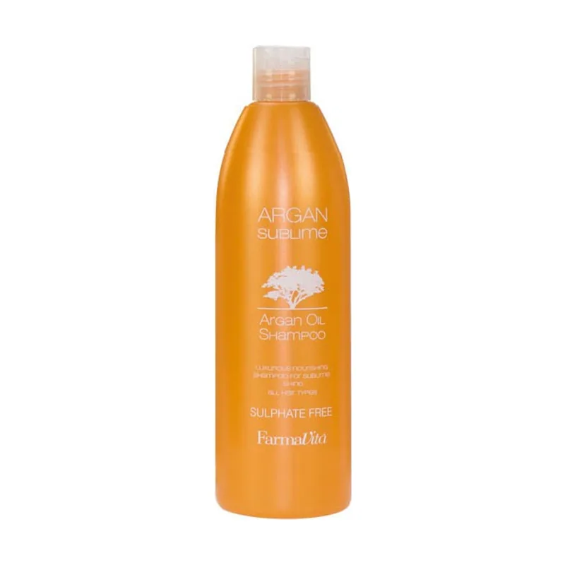 Farmavita Argan Sublime Oil Shampoo 1000 ml Champú Profesional Mujeres