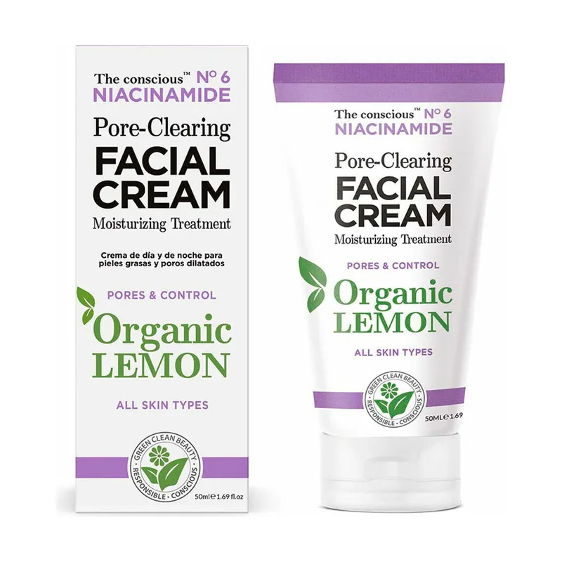 The conscious Niacinamide pore-clearing facial cream organic lemon 50 ml