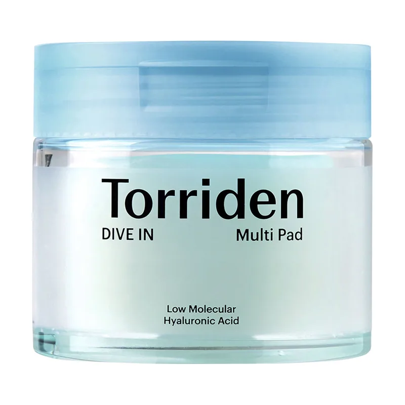 Torriden Dive-in low molecular hyaluronic acid almohadillas faciales x 80 u
