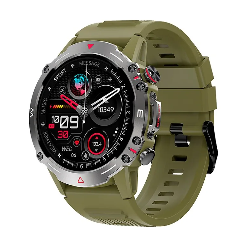 Cool Smartwatch Pantalla Amoled Adventure Silicona Verde Llamadas