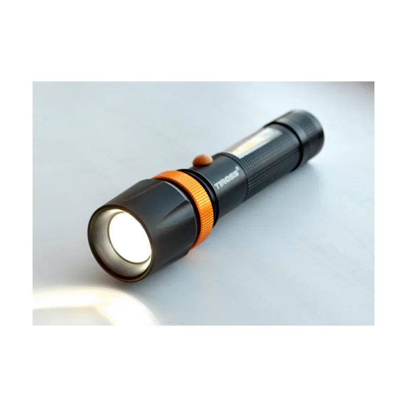 Tiross Linterna recargable CREE LED T6 XMLCOB