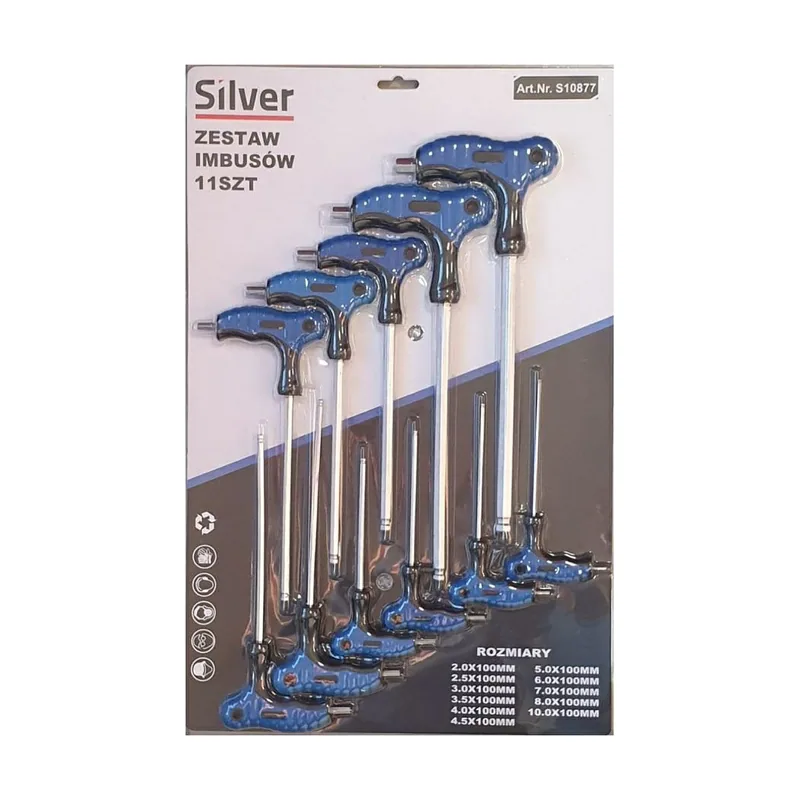 Silver Juego de Destornilladores Hexagonales en T