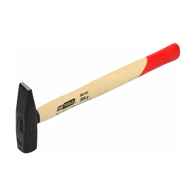 Awtools Martillo de cerrajero Black Line 0,2 kg con mango de madera