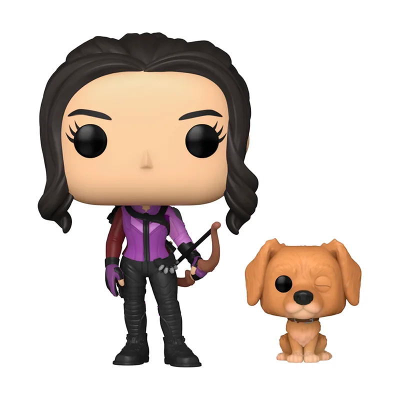 Funko Figura Pop! Kate Bishop con Lucky Hawkeye Television 9cm