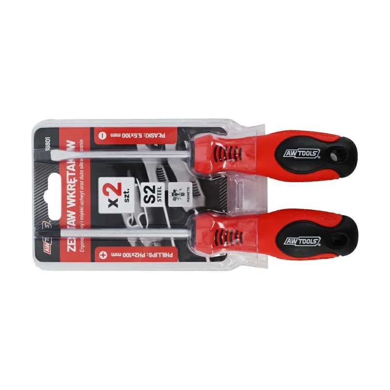 Awtools Lote de 2 tornillos blister S2