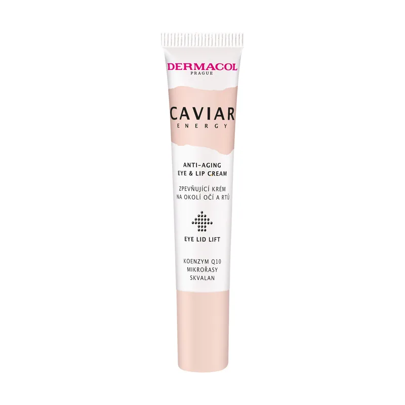 Dermacol Crema anti-edad para ojos Caviar Energy fórmula nutritiva reduce arrugas y bolsas hidrata y revitaliza la piel delicada 15 ml