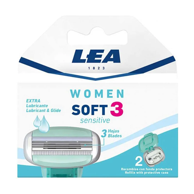 Lea Soft 3 Sensitive hojilla de afeitar 3 pieza s Mujeres