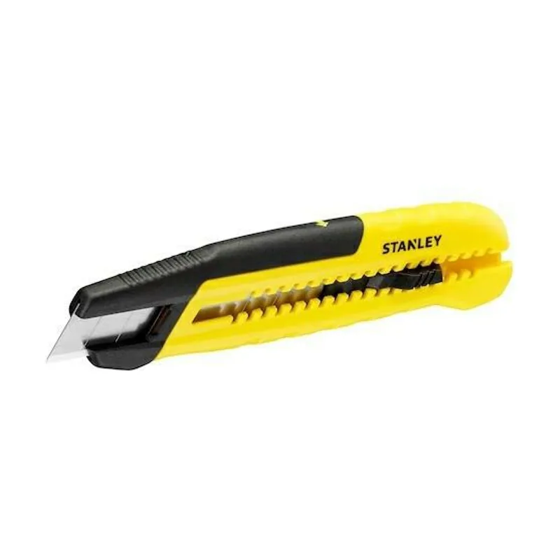 Stanley Cuchillo deslizante a presión con rompedor de cuchillas de 18 mm