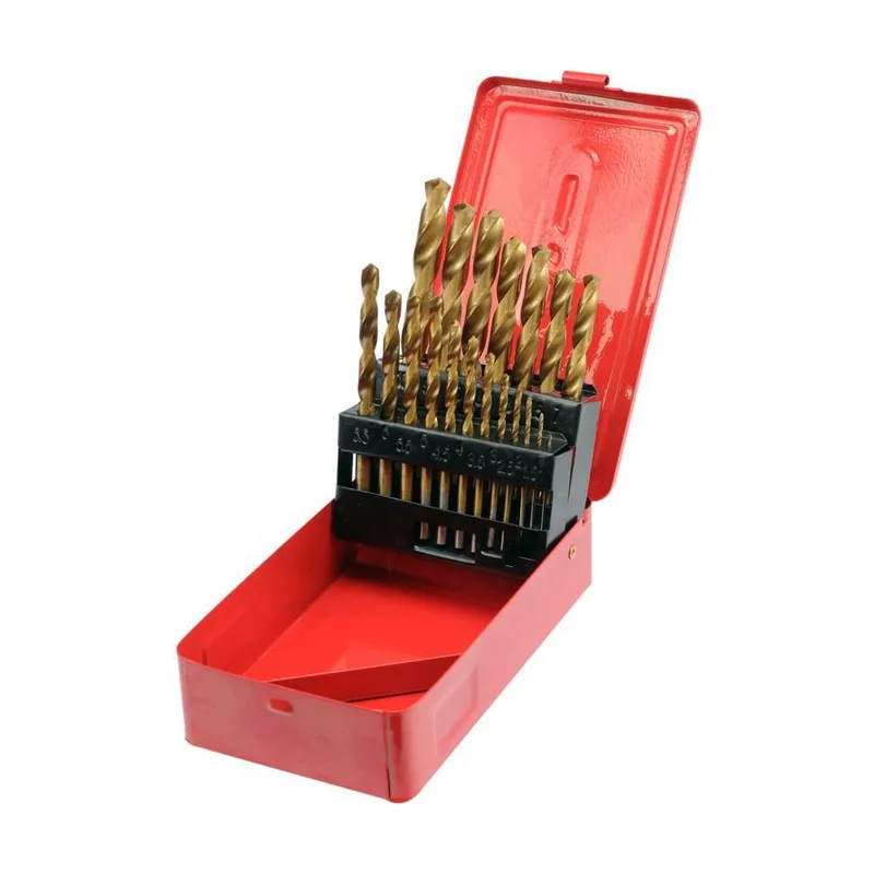 Vorel Titan HSS Broca espiral metal Broca 19 piezas 1,0 de 10,0 mm