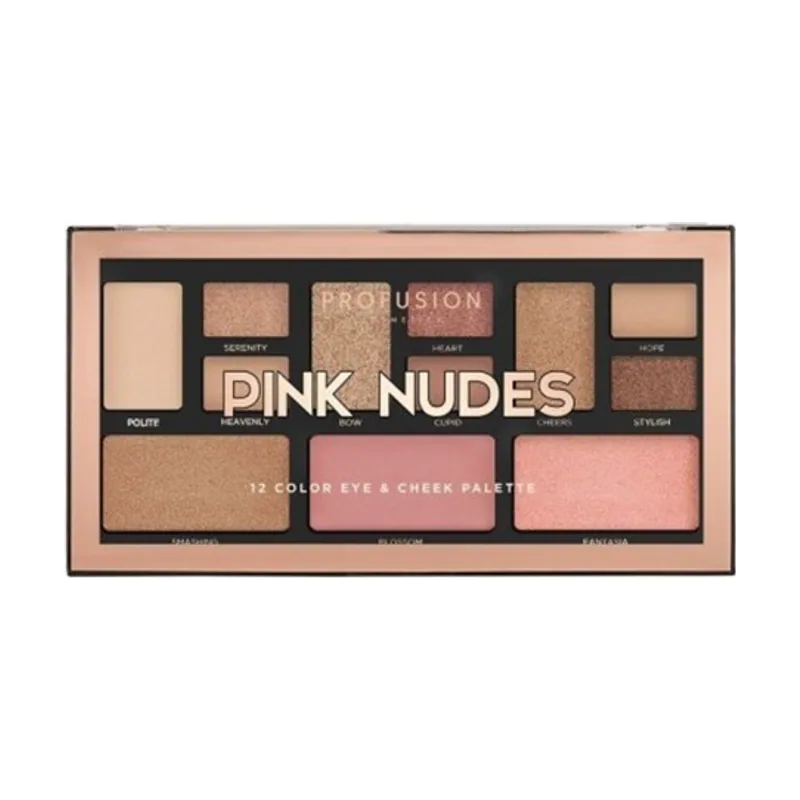 Profusion cosmetics Mini Artistry Paleta de Ojos y Mejillas 12 Sombras
