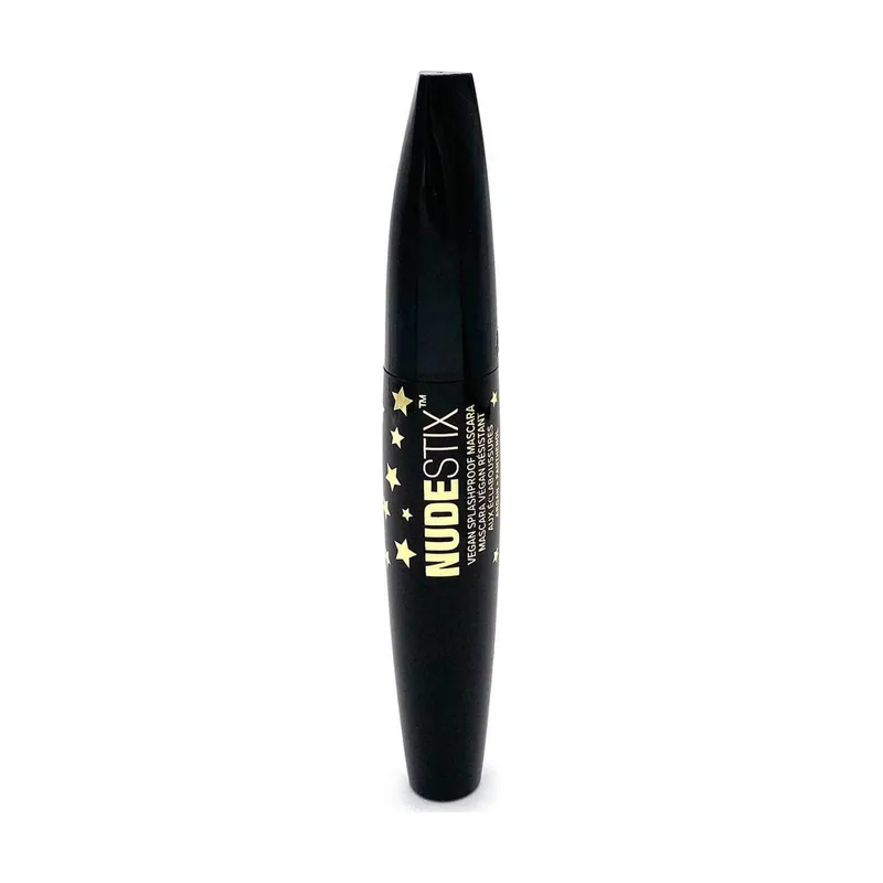 Nudestix Máscara de pestañas Vegan Splashproof negra fórmula vegana resistente al agua al sudor y a la humedad efecto volumen y definición natural 12 ml