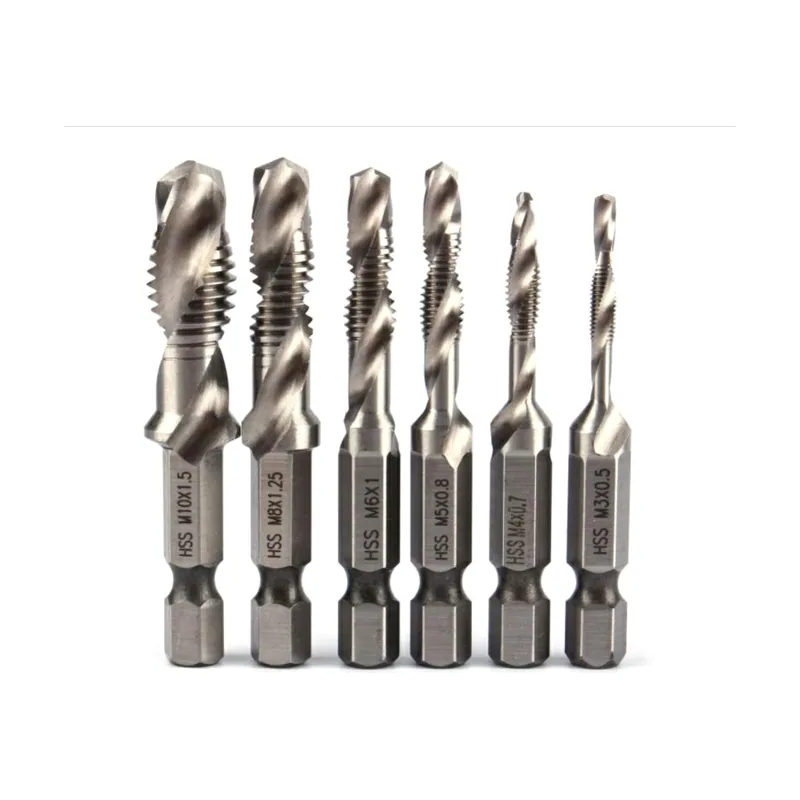 Silver Juego de brocas roscadoras 6 piezas