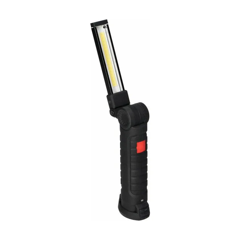 Orno Linterna LED COB recargable de 200 lm con linterna