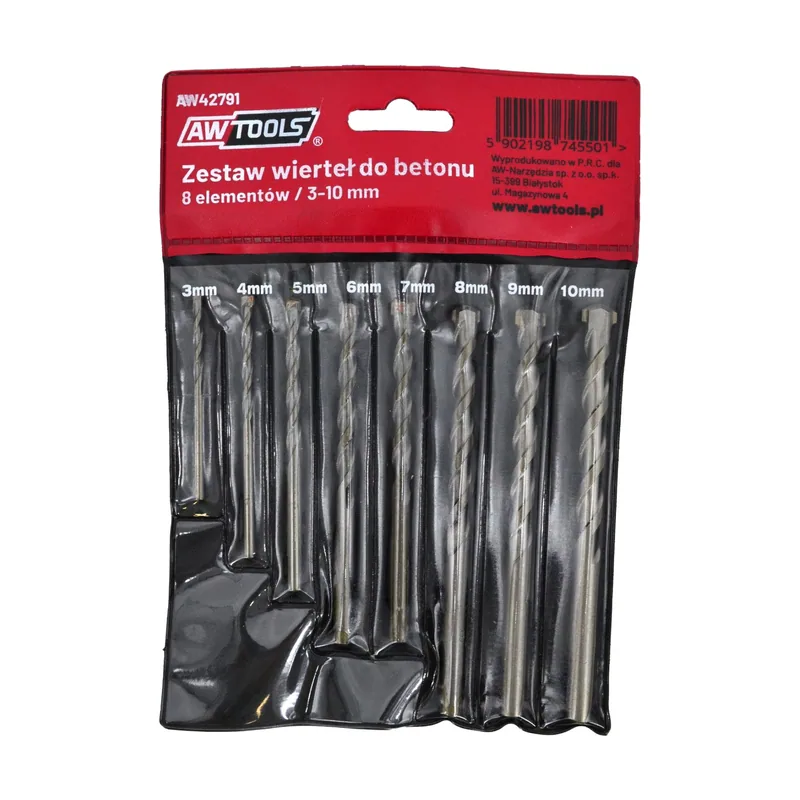 Awtools TALADRO DE Hormigón KPL.8 piezas