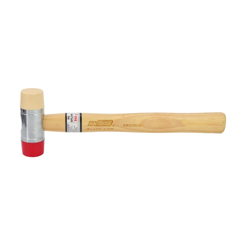 Awtools Martillo de hojalatero 340g con mango de madera 315mm Black Line