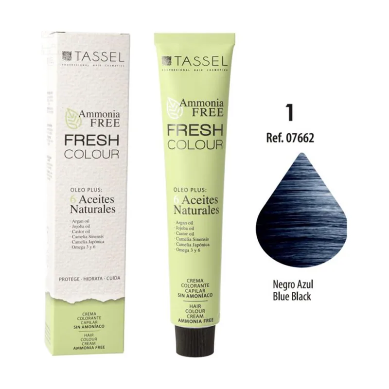 Tassel Eurostil Fresh Crema Colorante SIN Amoniaco Negro 1UN