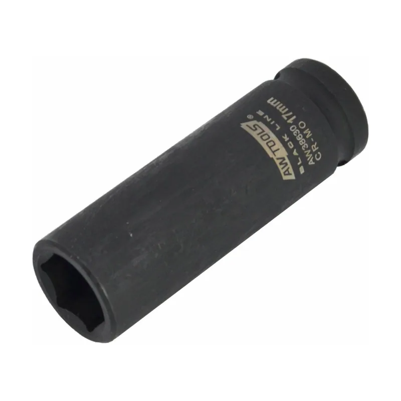 Awtools nasadka udarowa sześciokątna 1/2" długa 19mm black line