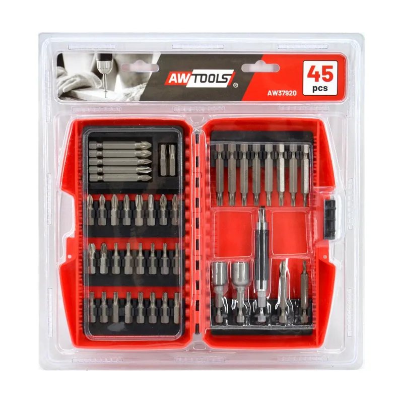 Awtools zestaw bitów końcówek wkrętakowych s2 45cz.