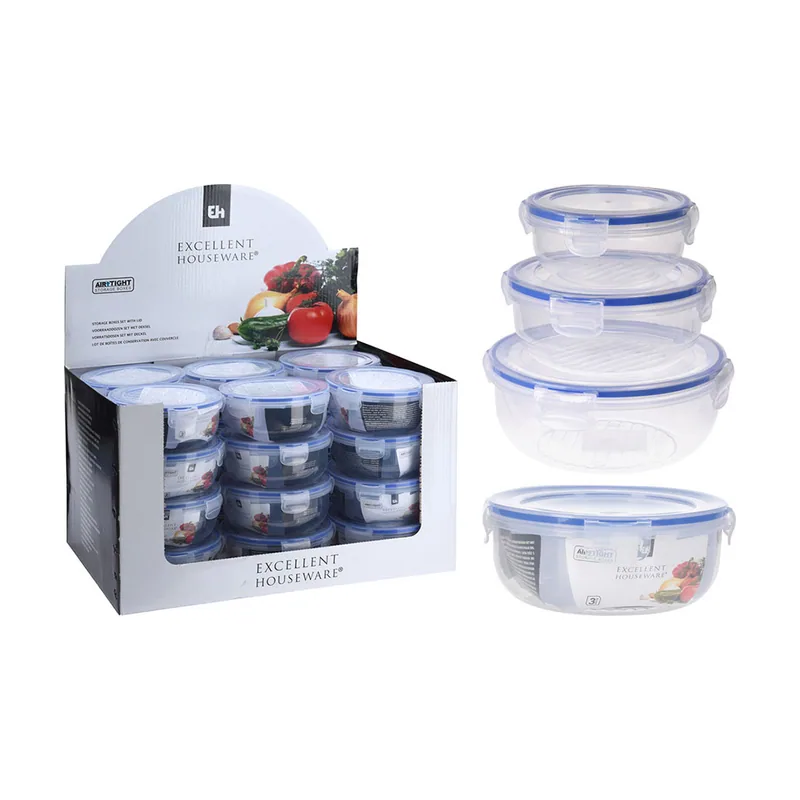Excellent houseware Set de Fiambreras 024000670 3 Unidades