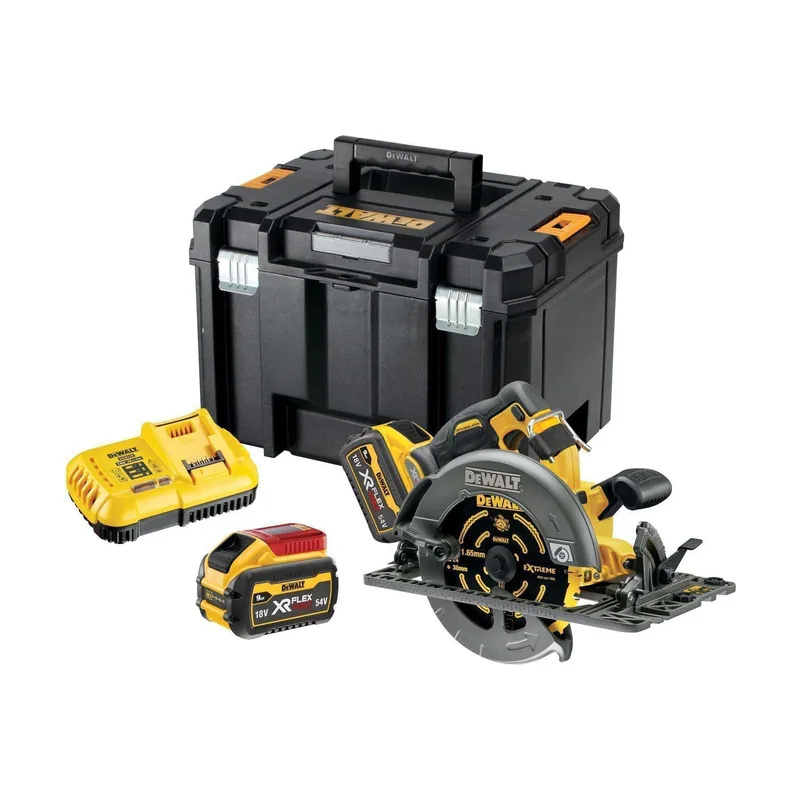 DeWalt Sierra circular 2 x 54v/18v 9,0 ah dcb118 tstak vi