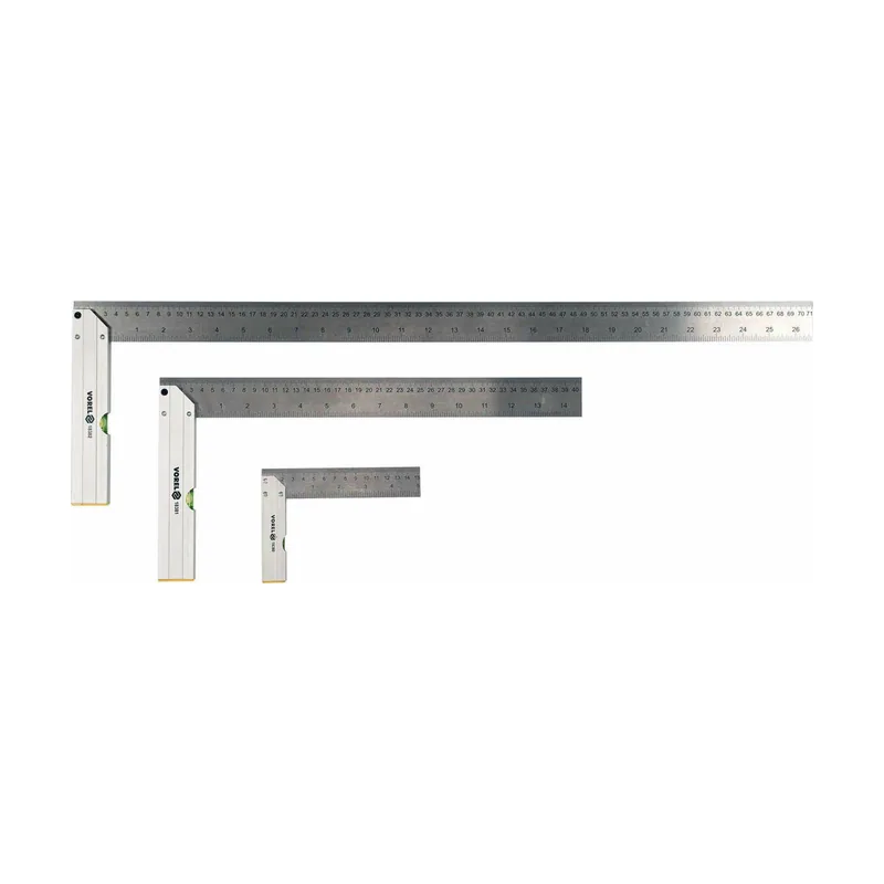 Vorel Escuadra de carpintero con nivel de burbuja 90°
