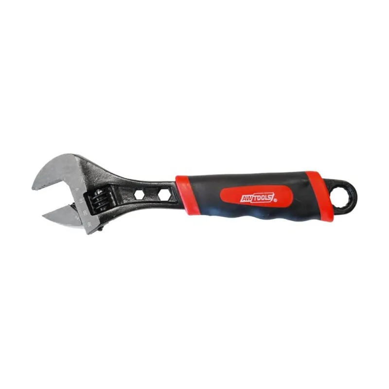 Awtools Llave Ajustable Tipo Svedes con Mango de Goma 300mm