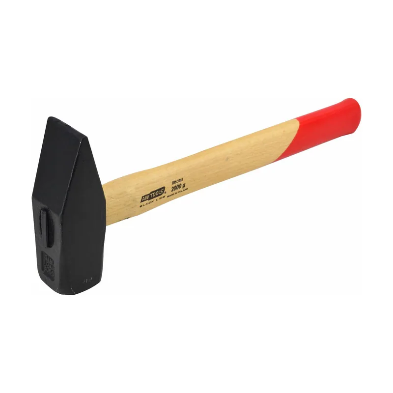 Awtools Martillo de cerrajero Black Line 2,0 kg con mango de madera