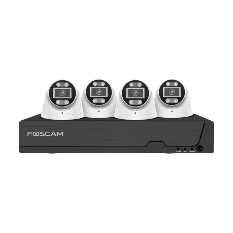 Foscam fn9108e-t4-2t überwachungskameraset 4 kameras mit recorder