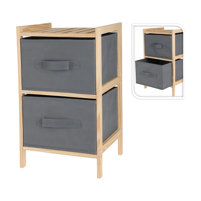 Storage solutions Armario de baño 2 compartimentos para almacenar 27,5x25x46cm