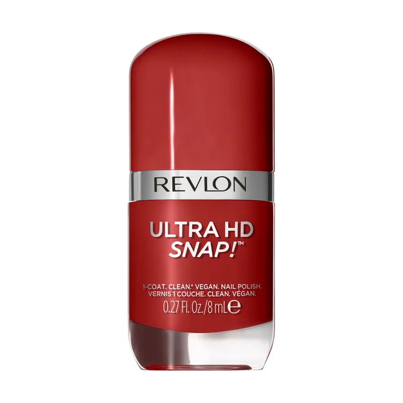 Revlon Ultra HD Snap! Esmalte de uñas de secado Alta cobertura en una sola pasada. Fórmula Vegana Tono #014 Real