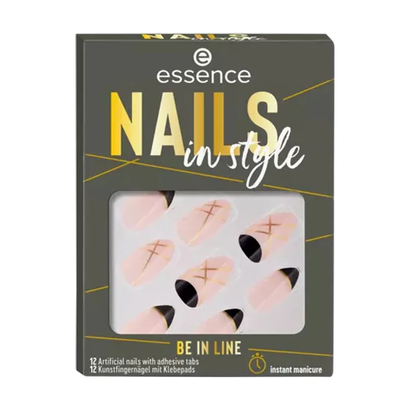 Essence Nails in style Uñas de las manos Multicolor Estampado 12 pieza s Blister