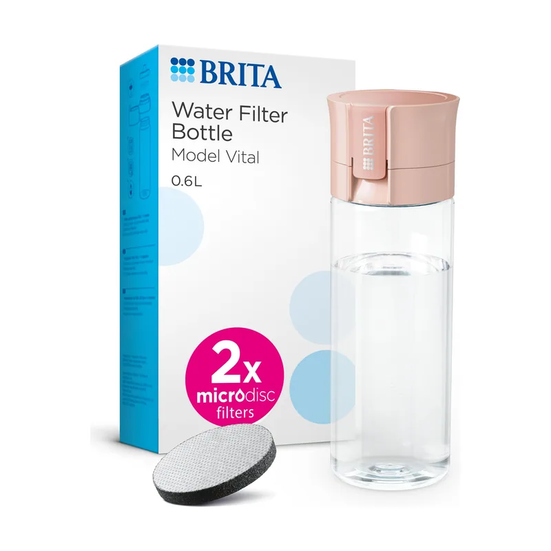 Brita 1052261 filtro de agua Botella con filtro de agua 0,6 L Albaricoque