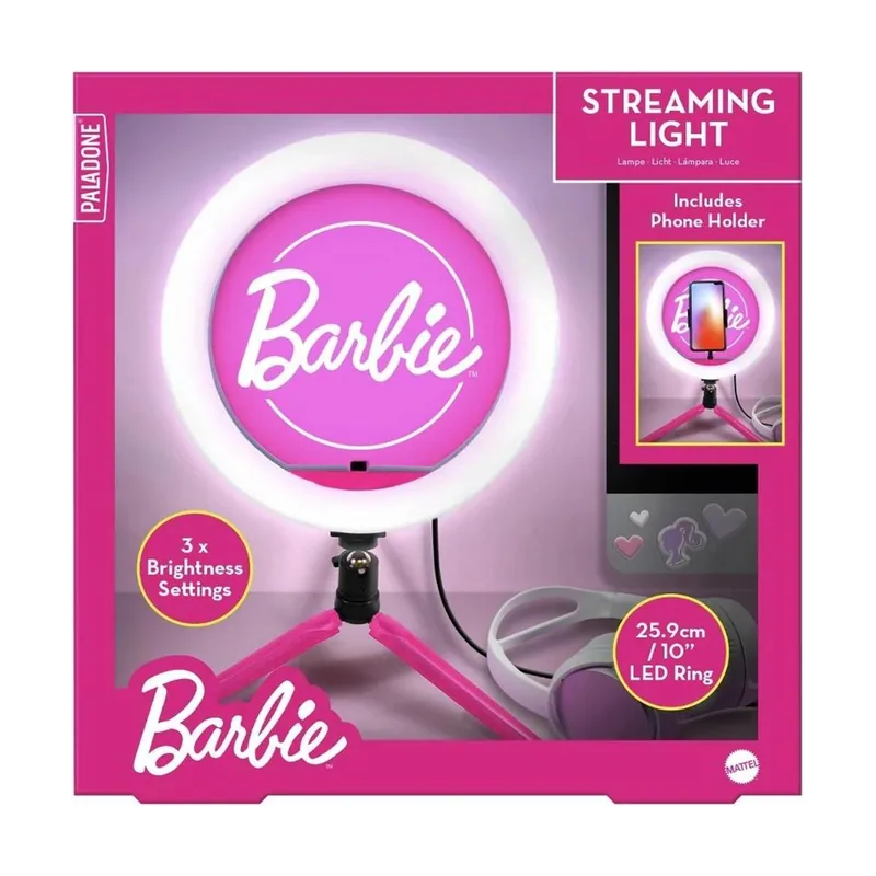Paladone Barbie Streaming Light With Filled Centre iluminación de anillo LED