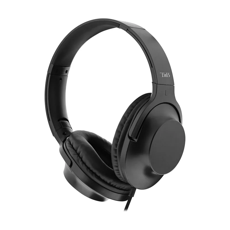 Tnb Auriculares de TV con Cable Jack de 3,5 mm Negro 2 m y alargador de 3 m
