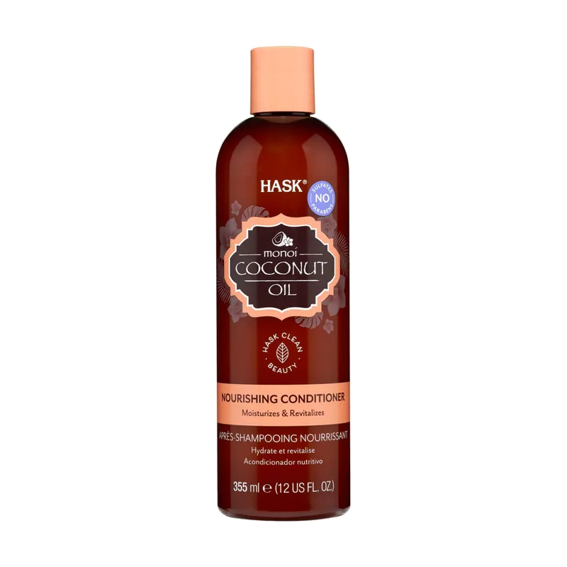 Hask Monoi Aceite Acondicionador Nutritivo 350 ml paquete 3