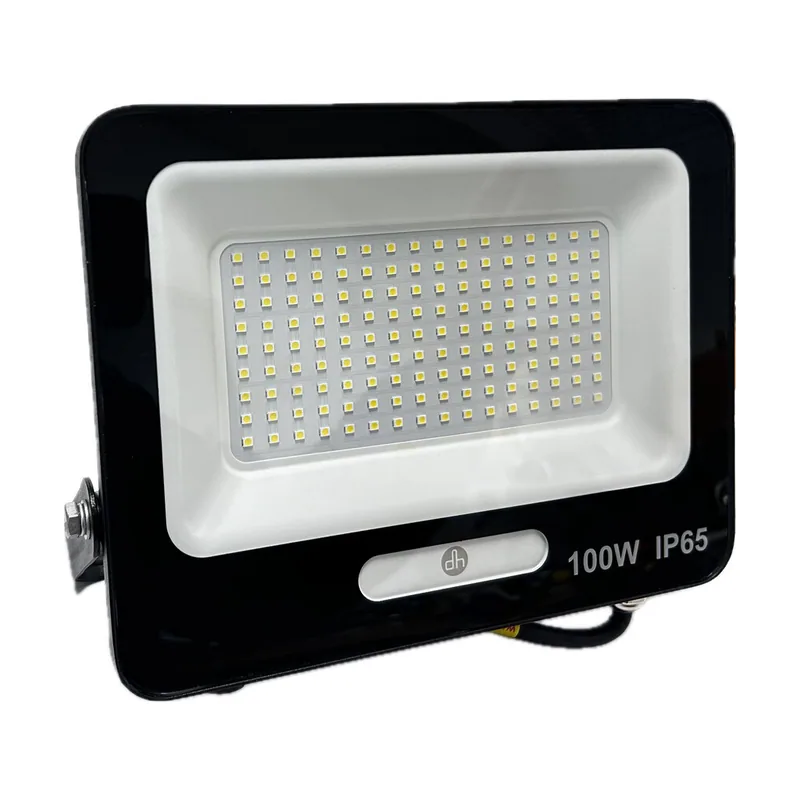 Electro DH Foco Led 100w 6500k Negro 11700lm Ip65 253x242x40 81.784/100/n/dia