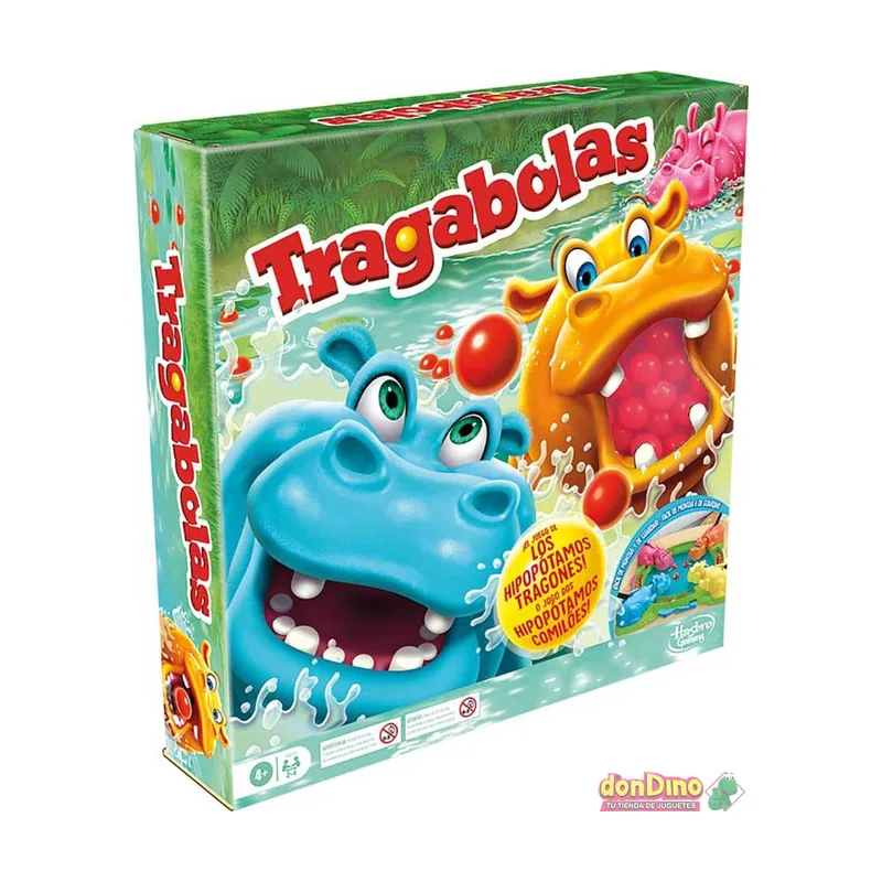 Hasbro Gaming Juego de Mesa Tragabolas Comilón de 2 a 4 Jugadores