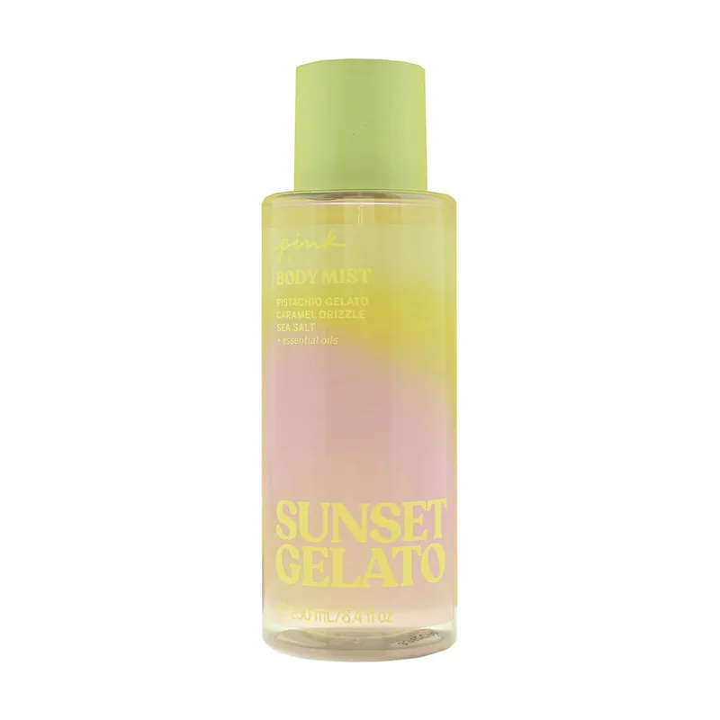 Victoria'S Secret Bruma corporal Sunset Gelato aroma dulce y frutal refrescante y ligera ideal para perfumar la piel y revitalizar el cuerpo 250 ml
