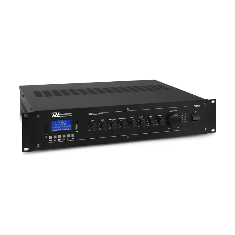 Power Dinamics Amplificador Pa 240wrms Mp3/bt 4mic 2aux Pd 952.154