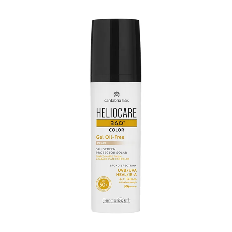 Cantabria Gel solar Heliocare 360º SPF 50+ con pigmentos de activador de bronceado protección alta textura ligera y no grasa 50 ml