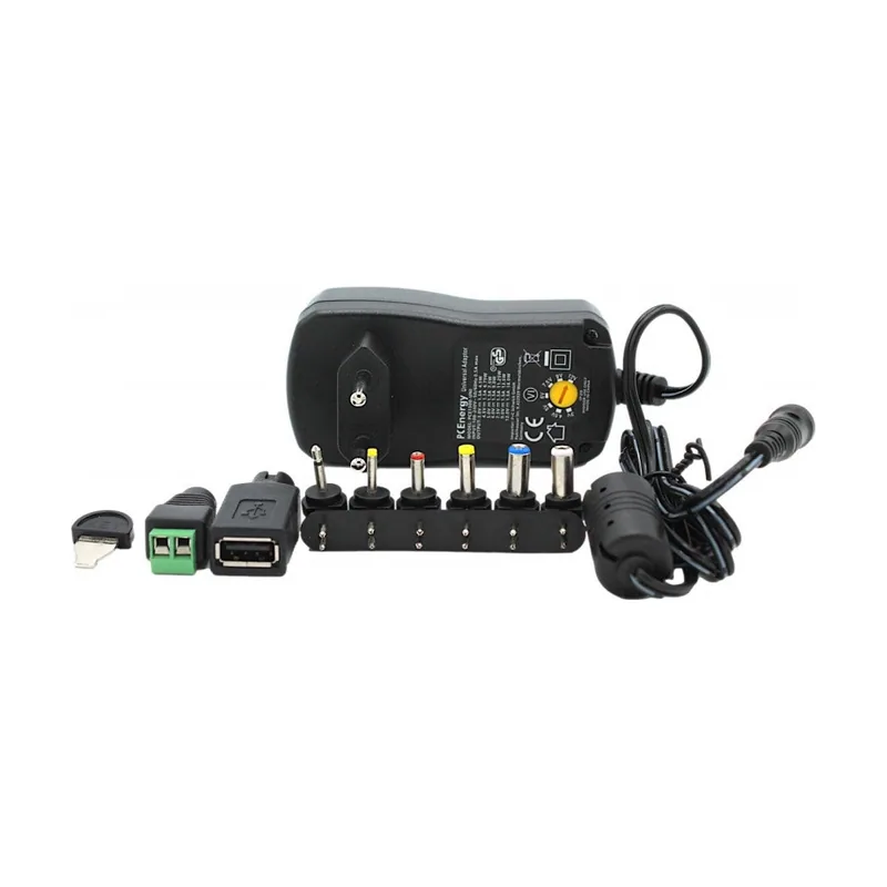 PCEnergy Alimentador Universal Salida 3-12vdc 1500ma Con 8 Conectores Pce1500-uni