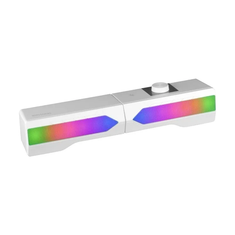 Mars Gaming MSDUOW Barra de Sonido + Altavoces Gaming 2.0 RGB Mesh Bluetooth 5.0 y Jack Sonido DSP 15W