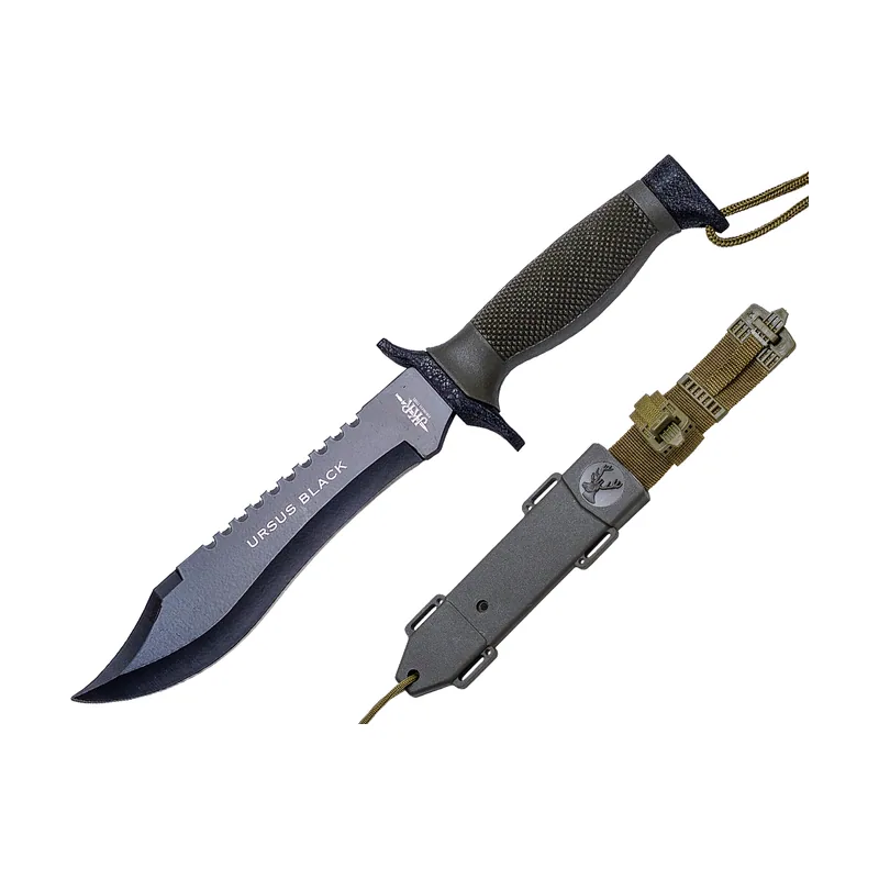JKR Cuchillo DE Combate Ursus BLACK. Mango DE ABS