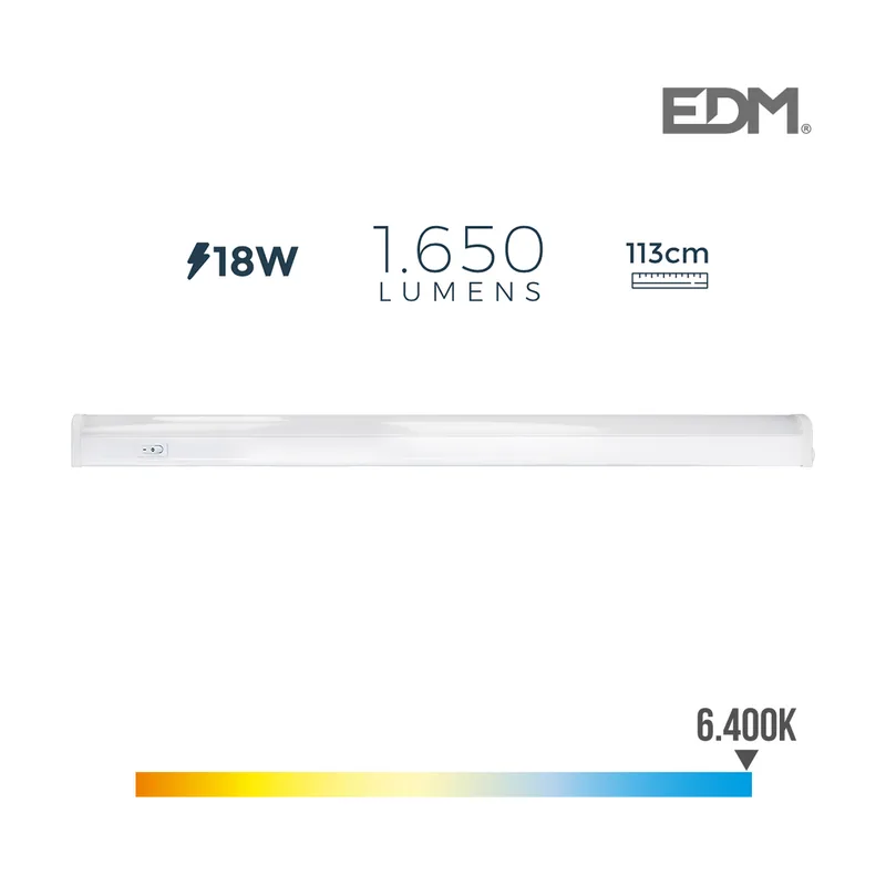 EDM Regleta Electronica LED 18W 1650lm