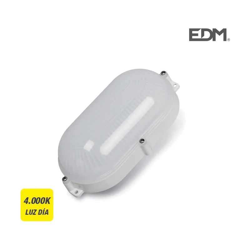EDM Aplique Exterior LED Ovalado 9W 1080 Lumens IP65